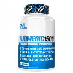 Куркума 500 mg + черен пипер х 90 капсули | Turmeric1500®, Evlution Nutrition