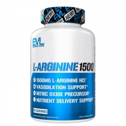 Л-аргинин (хидрохлорид) 750 mg x 100 капсули | L-Arginine 1500®, Evlution Nutrition