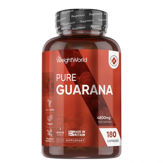 Гуарана 240 mg x 180 капсули | Guarana, WeightWorld
