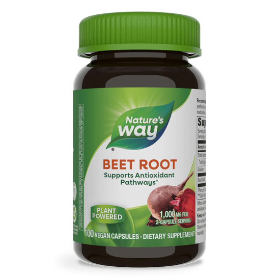 ЧЕРВЕНО ЦВЕКЛО (КОРЕН) 500мг капсули 100бр. НЕЙЧЪР'С УЕЙ | BEET ROOT 500mg veg. caps. 100s NATURE'S WAY