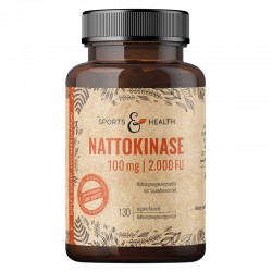 Натокиназа 100 mg / 2000 FU х 130 капсули Спортс енд Хелт | Nattokinase x 130 caps Sports & Health 
