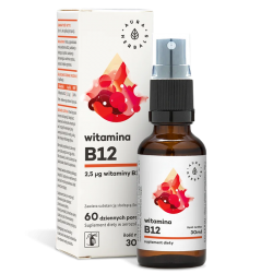 Витамин B12 x 30 мл, спрей Аура Хербалс | Witamina B12 x 30 ml, spray Aura Herbals           