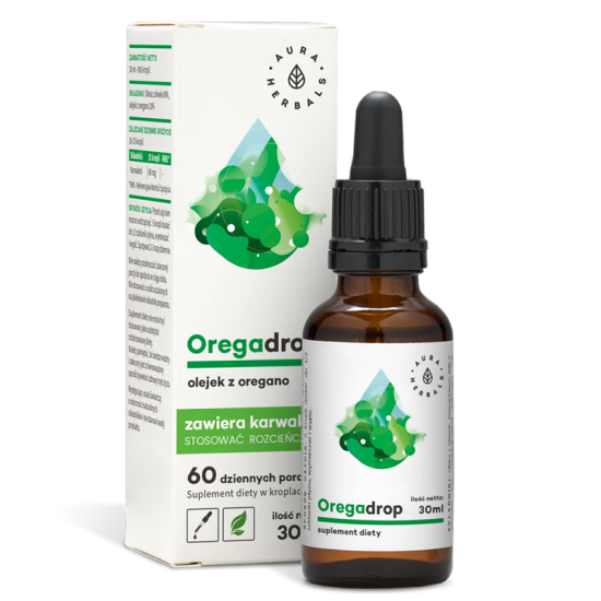 Риган (масло) x 30 мл, капки Аура Хербалс | Oregadrop, Olejek z Oregano x 30 ml, drops Aura Herbals           