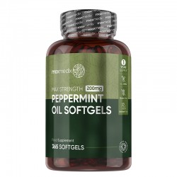 Мента (масло) 200 mg х 365 софтгел капсули Уейт Уърлд | Peppermint Oil x 365 caps Weight World 