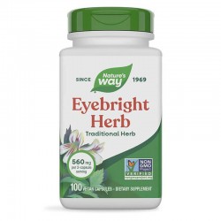 ОЧАНКА (БИЛКА) 430мг капсули 100 бр. НЕЙЧЪР‘С УЕЙ | EYEBRIGHT (HERB) 430mg veg. caps 100s NATURE'S WAY