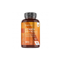 Витамин D3 4000 IU + K2 х 180 таблетки Уейт Уърлд | Vitamin D3 4000 IU + K2 x 180 tabs Weight World 