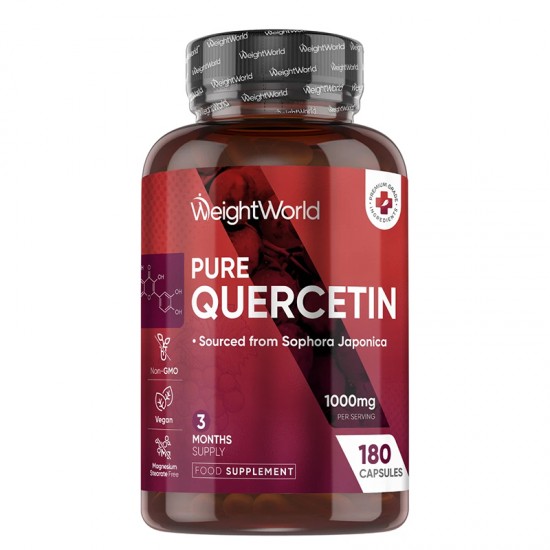 Кверцетин 500 mg x 180 капсули | Quercetin, WeightWorld
