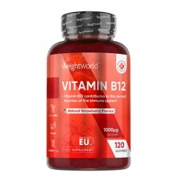 Витамин В12 (метилкобаламин) 1000 µg х 120 желирани таблетки | Vitamin B12, WeightWorld