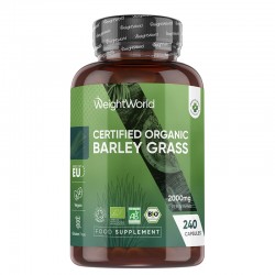 Ечемичена трева, БИО 500 mg x 240 капсули | Barley Grass Organic, WeightWorld