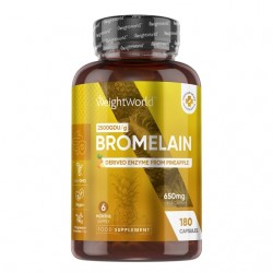 Бромелаин (oт ананас) 650 mg x 180 капсули | Bromelain, WeightWorld