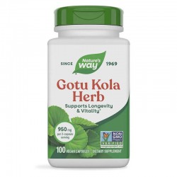 ГОТУ КОЛА (БИЛКА) 475мг х 100 капсули НЕЙЧЪР‘С УЕЙ | GOTU KOLA (HERB) 475mg veg. caps 100s NATURE'S WAY