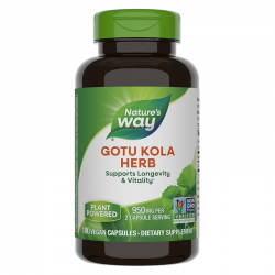 ГОТУ КОЛА (БИЛКА) 475мг капсули 180 бр. НЕЙЧЪР‘С УЕЙ | GOTU KOLA (HERB) 475mg veg. caps 180s NATURE'S WAY