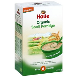 ХОЛЕ ОРГАНИК Безмлечна каша със спелта 6+ 250гр | HOLLE ORGANIC Spelt porridge 6+ 250g