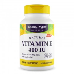 Витамин Е (d-алфа токоферол) 400 IU / 268 mg x 90 софтгел капсули | Vitamin E, Healthy Origins
