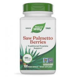 САО ПАЛМЕТО (ПЛОДОВЕ) 585мг х 100 капсули НЕЙЧЪР‘С УЕЙ | SAW PALMETTO (BERRIES) 350mg veg. caps 100s NATURE'S WAY