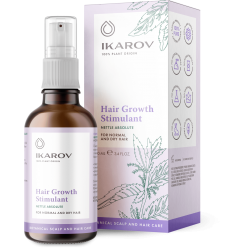 ИКАРОВ Стимулант за растеж на косата с абсолю от КОПРИВА 100мл | IKAROV Hair growth stimulant whit NETTLE absolute 100ml