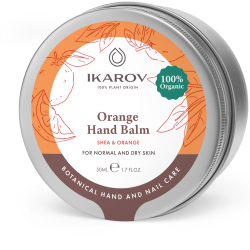 ИКАРОВ БИО Балсам за ръце - ШИЙ И ПОРТОКАЛ 50мл | IKAROV BIO Hand balm - SHEA & ORANGE 50ml