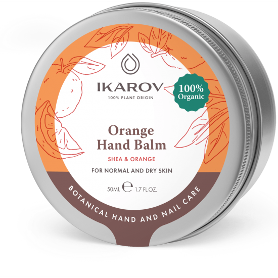 ИКАРОВ БИО Балсам за ръце - ШИЙ И ПОРТОКАЛ 50мл | IKAROV BIO Hand balm - SHEA & ORANGE 50ml