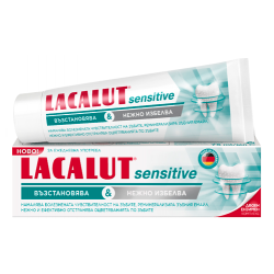 ЛАКАЛУТ Паста за зъби СЕНЗИТИВ УАЙТ С ЕНЗИМИ 75мл | LACALUT Toothpaste SENSITIVE WHITE WHIT ENZYMES 75ml 