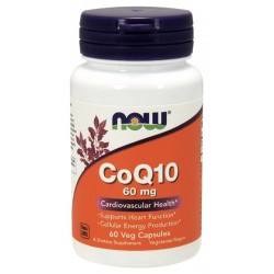 КоQ10 60мг меки капсули 60 бр. НАУ ФУУДС | CoQ10 60mg softgels 60s NOW FOODS