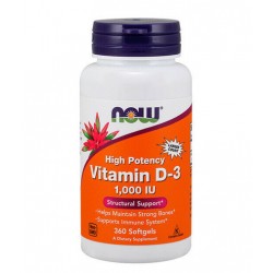 ВИТАМИН Д3 1000 UI 360 капсули НАУ ФУУДС | VITAMIN D3 1000 UI 360 softgels NOW FOODS