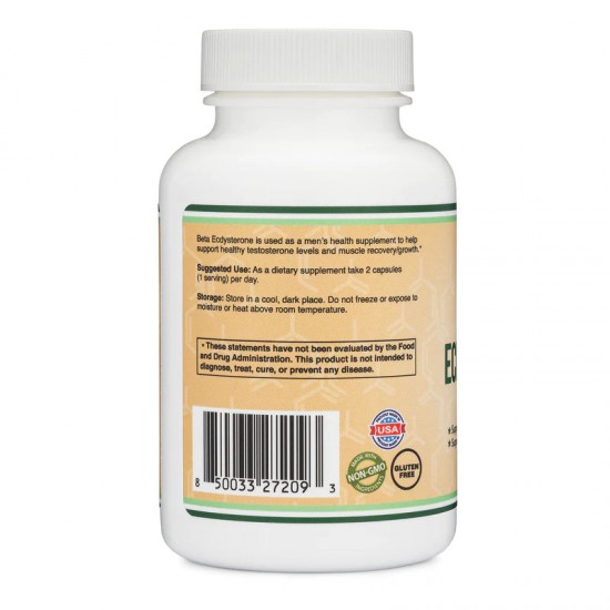 Бета екдистерон капсули 500 мг x 120 бр Дабъл Ууд | Beta ecdysterone caps 500 mg x 120 s Double Wood