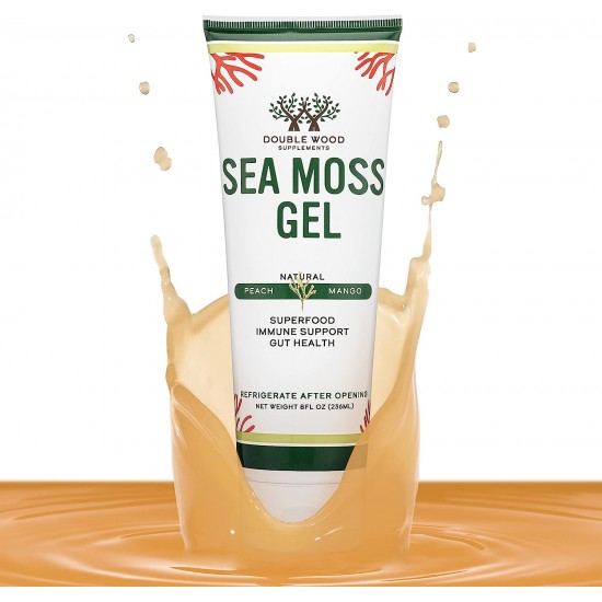 Ирландски мъх x 236 мл гел за пиене Дабъл Ууд | Irish Sea Moss Gel x 236 ml Double Wood