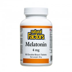 Мелатонин 4 mg x 90 таблетки НАТУРАЛ ФАКТОРС | Melatonin 4 mg x 90 tabs NATURAL FACTORS