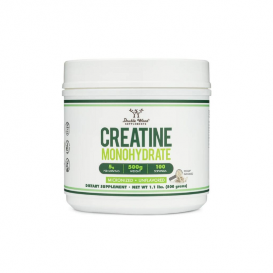 Креатин Монохидрат x 500 гр прах Дабъл Ууд | Creatine Monohydrate x 500 g Double Wood