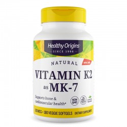 Витамин K2 (менахинон MK-7 ) 100 µg x 180 софтгел капсули | Vitamin K2, Healthy Origins