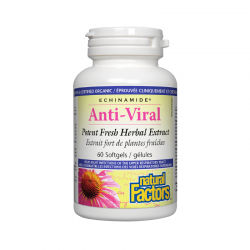 АНТИ-ВИРАЛ 128мг меки капсули 60бр НАТУРАЛ ФАКТОРС | ANTI-VIRAL 128mg softgels 60s NATURAL FACTORS