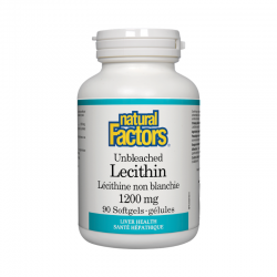 ЛЕЦИТИН 1200мг 90 меки капсули НАТУРАЛ ФАКТОРС | LECITHIN 1200mg 90 softgel caps NATURAL FACTORS