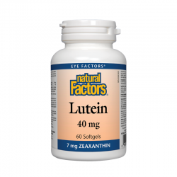 ЛУТЕИН 40мг + ЗЕАКСАНТИН 7мг 60 капсули НАТУРАЛ ФАКТОРС | LUTEIN 40mg + ZEAXANTHIN 7mg 60 caps NATURAL FACTORS