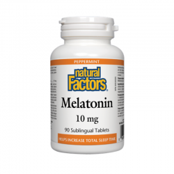МЕЛАТОНИН 10мг 90 таблетки НАТУРАЛ ФАКТОРС | MELATONIN 10mg 90 tabs NATURAL FACTORS