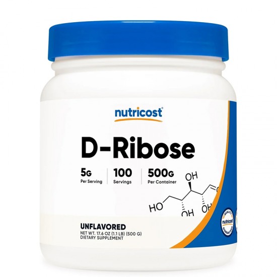 D-Рибоза x 500 гр прах НУТРИКОСТ | D-Ribose x 500 g NUTRICOST