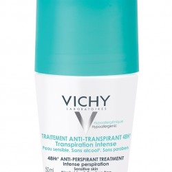 ВИШИ Дезодорант рол-он против интензивно изпотяване с парфюм 48ч 50мл | VICHY Deodorant anti-perspirant treatment intensive perspiration 48h 50ml