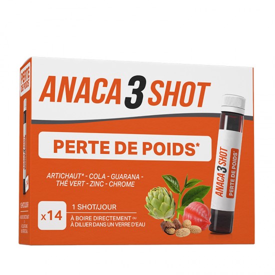 За оптимално телесно тегло 14 флакона х 25 ml Анака3 | Shot Perte de Poids 14 x 25 ml Anaca3