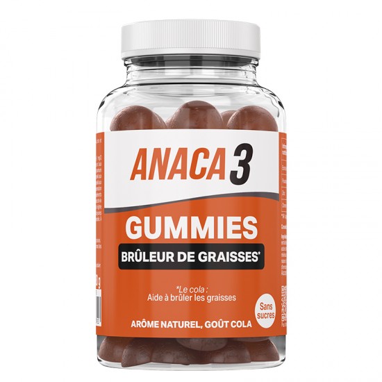 Формула за изгаряне на мазнини х 60 желирани таблетки Анака3 | Gummies Brûleur de Graisses x 60 tabs Anaca3