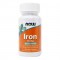 ЖЕЛЯЗО 18мг капсули 120бр НАУ ФУУДС | IRON 18mg FERROCHEL veggie caps 120s NOW FOODS