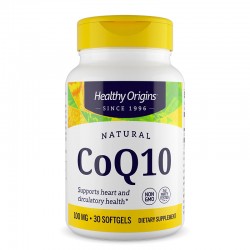 Коензим Q10 100 mg x 30 софтгел капсули | CoQ10, Healthy Origins