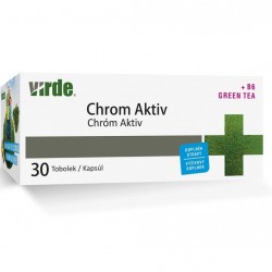 Хром Актив + зелен чай, цинк и витамин В6 x 30 капсули | Chrom Aktiv+В+Green Tea, Virde