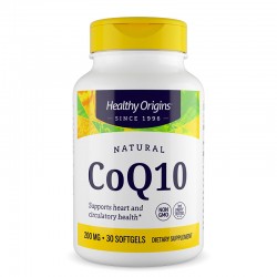 Коензим Q10 200 mg х 30 софтгел капсули | CoQ10, Healthy Origins