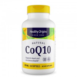Коензим Q10 200 mg x 60 софтгел капсули | CoQ10, Healthy Origins