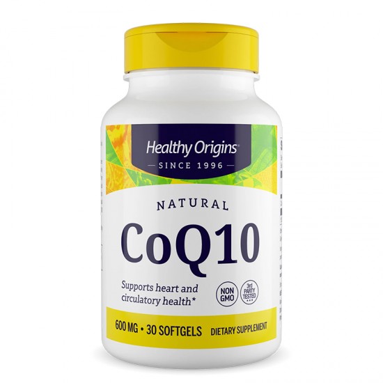 Коензим Q10 600 mg х 30 софтгел капсули | CoQ10, Healthy Origins