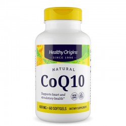 Коензим Q10 600 mg x 60 софтгел капсули | CoQ10, Healthy Origins