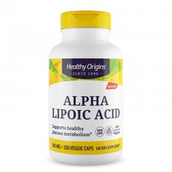 Алфа-липоева киселина 300 mg х 150 капсули | Alpha Lipoic Acid, Healthy Origins