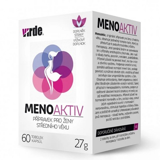 МеноАктив (билкова формула при менопауза) х 60 капсули | MenoAktiv, Virde