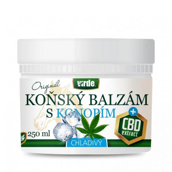 Конски балсам с коноп и канабидиол (охлаждащ) x 250 ml | Konsky balzam s konopim a CBD, Virde