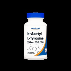 Н-Ацетил Л-Тирозин 350мг x 120 капсули НУТРИКОСТ | N-Acetyl L-Tyrosine x 120 caps NUTRICOST