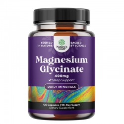 Магнезий (бислицинат) 100 mg x 120 капсули | Magnesium Glycinate, Nature's craft
